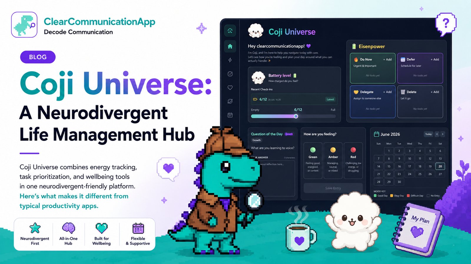 Coji Universe: A Neurodivergent Life Management Hub